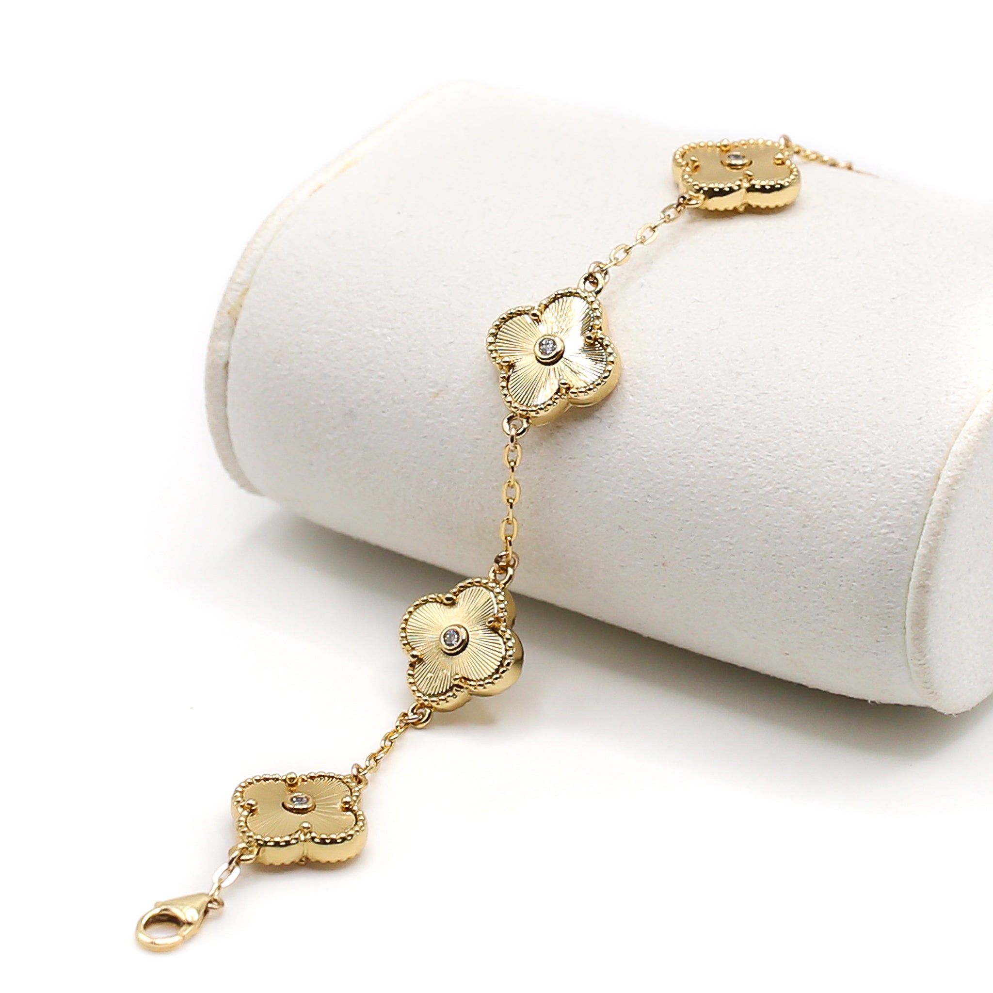 Gold Clover Chain Jewelry