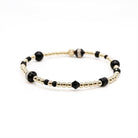 Black & Gold Stretch Bracelets